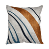 Almofada Em Linho Bege Estampado Modelo 20 55X55cm - Decortextil